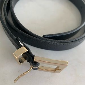 J. Crew Skinny Leather Belt, M